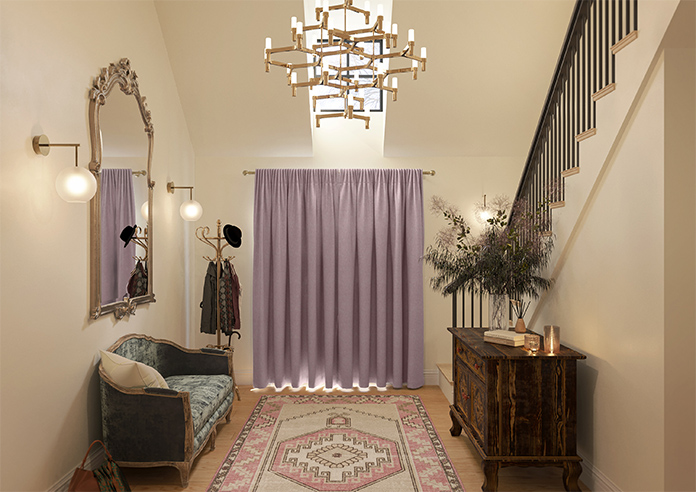 Delicate Chevron, Maroon - Made to Measure Curtains - Image 15